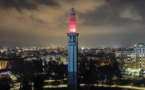 La tour Perret aux couleurs de l'indice Atmo