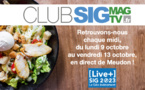 CLUB SIG, chaque midi du 9 au 13 octobre : découvrez le menu