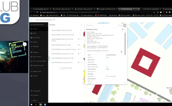 CLUB SIG #7.4 + loin avec ArcGIS Intégration données OSM